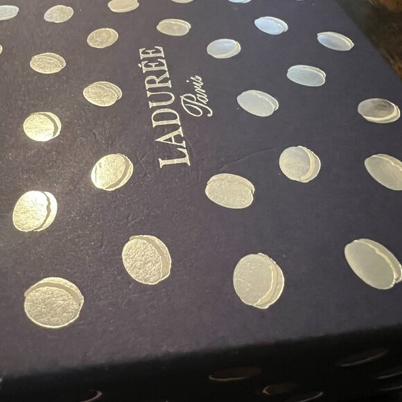 Laduree Box Paris, France 2015 4” X 4” X 2" Dark Blue (Rare) - Picture 2 of 6